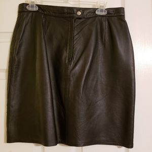 Skirt - Soft Black Leather